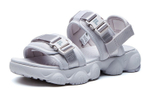 FILA Fila sports comfortable one-word sandals women's lilac gray