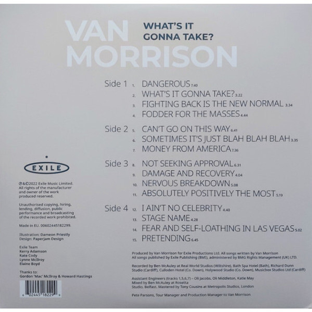 Van Morrison / What's It Gonna Take? (Limited Edition)(Coloured Vinyl)(2LP)