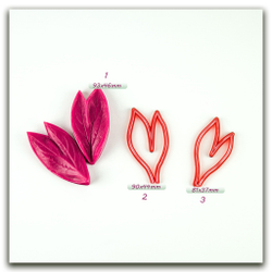 Лист пиона садового двойной