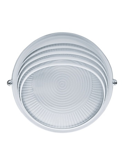 Светильник ЛОН 94 817 NBL-R3-60-E27/WH 1х60Вт E27 IP54 (аналог НПБ 1307 бел. круг ресн. 60Вт) Navigator 94817