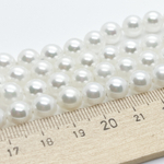 Жемчуг "Майорка" (имитация), диаметр около 8 мм, цена за 23-24 шт (1/2 нити)