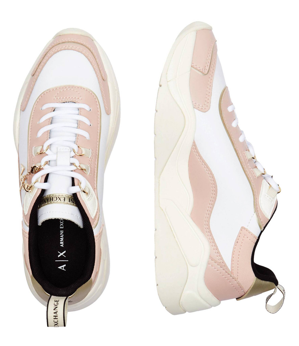 Skórzane кроссовки Armani Exchange - бежевый(XDX104 XV580)