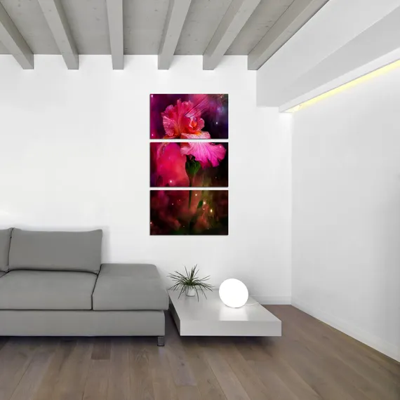 Модульная картина "Космический цветок"