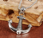 Кулон мужской стальной "Якорь" с цепочкой Steelman 88653