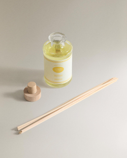 Zara Home Аромадиффузор Lemon Candied 190 мл, тростниковые палочки микадо, аромат свежий цитрусовый, Горчичный