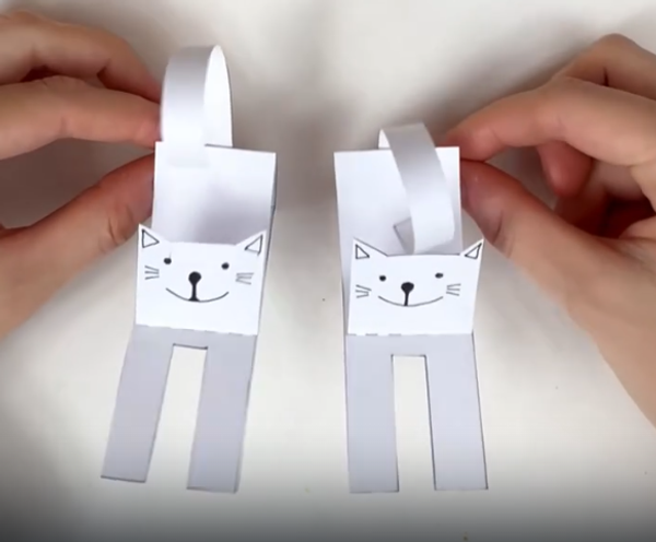 Делаем котиков из бумаги Делаем котиков из бумаги