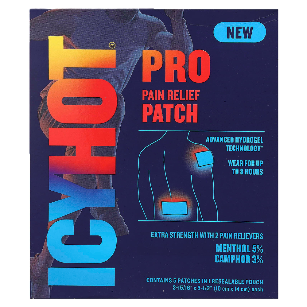 Icy Hot, обезболивающий патч, 5 шт.