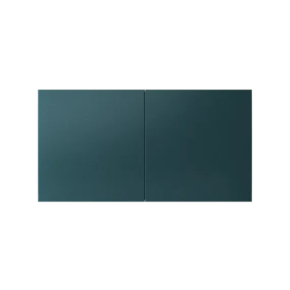 Розетка 2-м СП AtlasDesign 16А IP20 с заземл. защ. шторки с крышкой в сборе изумруд SE ATN000828