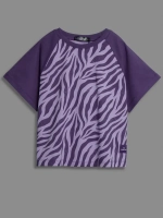 Хлопковая детская футболка с принтом зебры