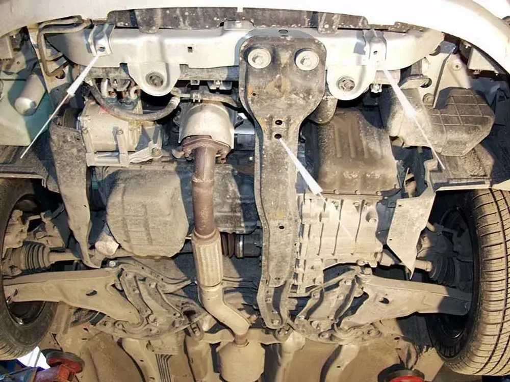 Защита картера и КПП Sheriff для Mitsubishi Galant VIII 1996-2006 арт.14.0632