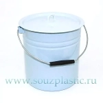 Ведро эмал 12л цил с кр б/рис С41224.Ц, С41224.ЦП (Новокузнецкая эмаль)