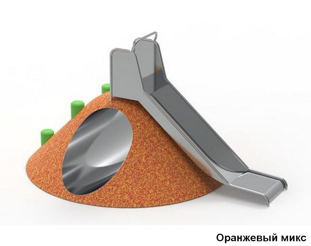 Резиновая фигура «Геохолм со столбиками и горкой»