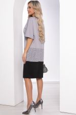Платье "Кайла" (серо-черное) П8389 LT Collection