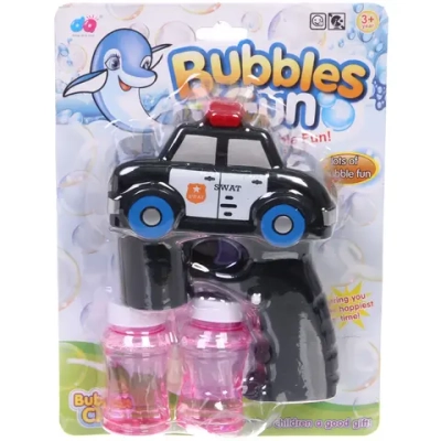 Мыльные пузыри «Police» 17*12 см, 50 мл, на батарейках (АА 3 шт, в компл не входят), цвет микс