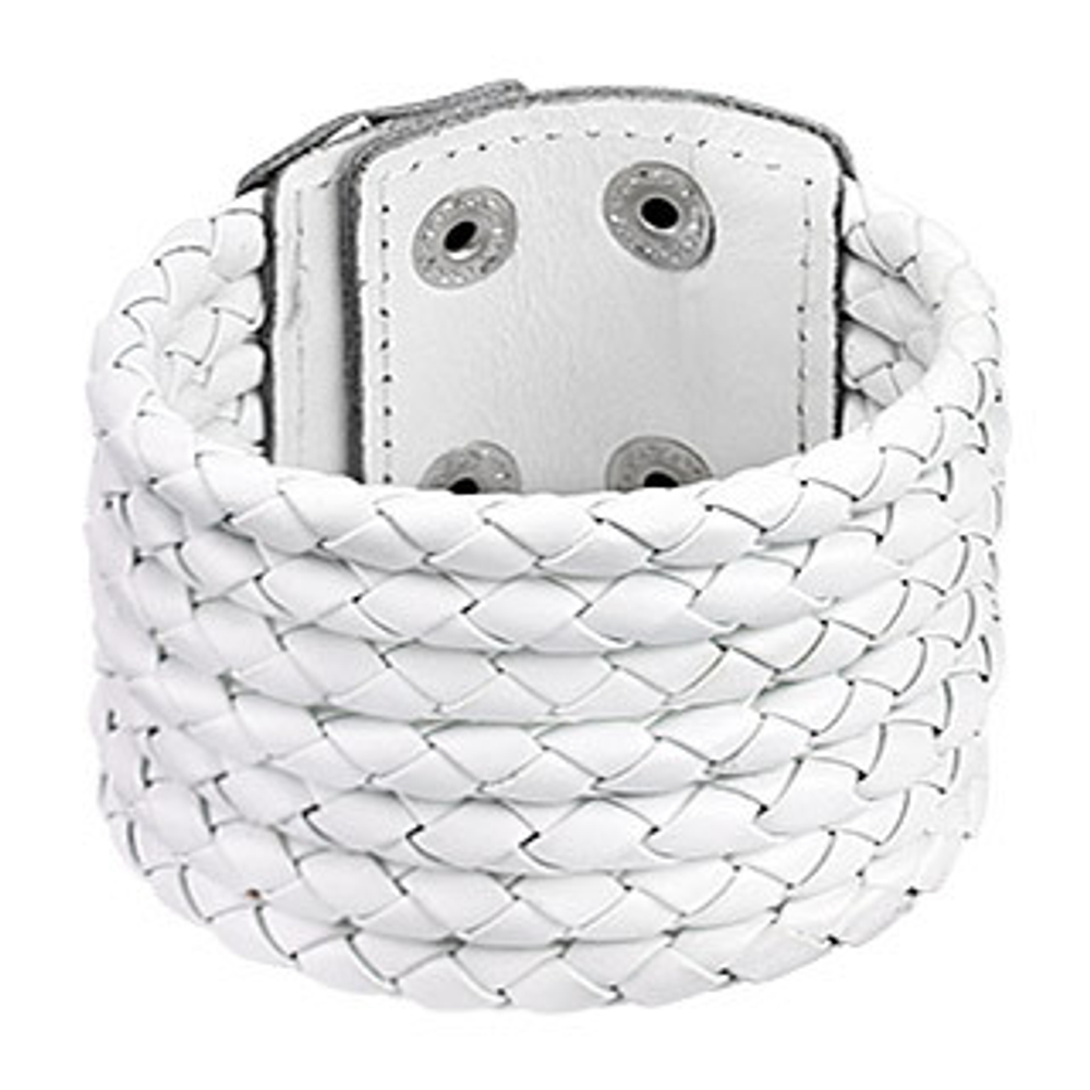 Браслет белый унисекс 7в1 SPIKES SL0151-WH+