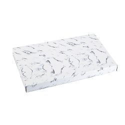 Блюдо сервировочное "Черный мрамор" 25*15*1,5 см (подарочная упаковка)