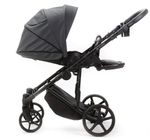 Детская коляска Adamex Zico Deluxe New 2 в 1 ZN-SA05 ТЕМНО-СЕРАЯ КОЖА