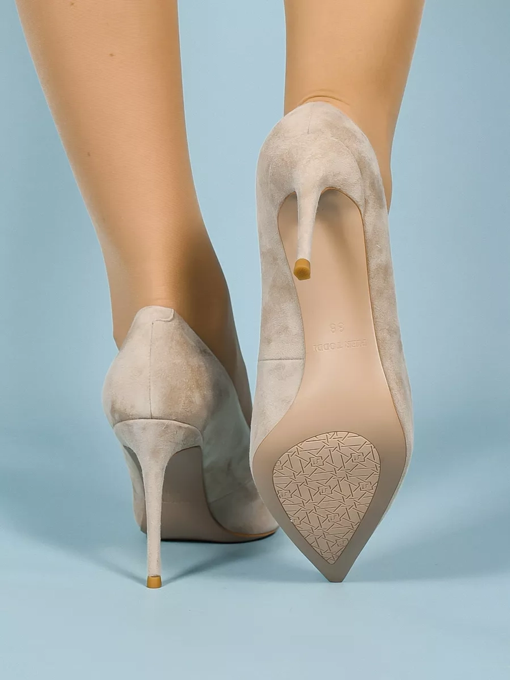 Туфли нат. замша (35-41)р. / шт. H3310-3-замша-Beige
