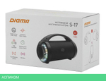 Портативная колонка Digma S-17 черный