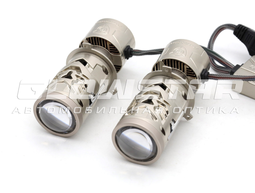 Билед модули Aozoom Mini-Led H4 New 2025 мини линзы, 12V, 50/80W (комплект, 2шт)