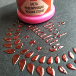 Текстурная паста акриловая моделирующая «Красное стекло»