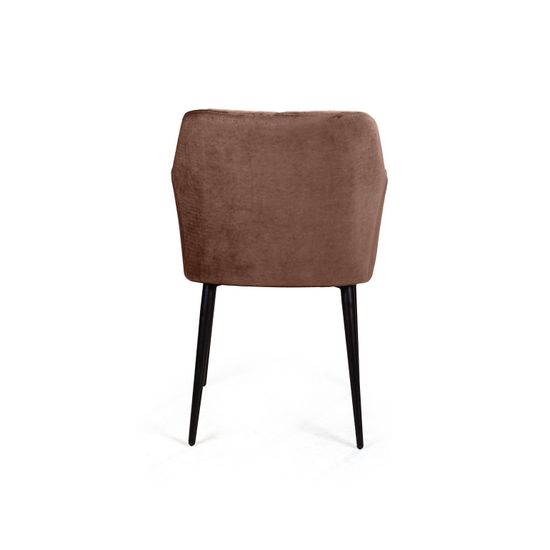 Стул с подлокотниками Robert, бархат коричневый 12