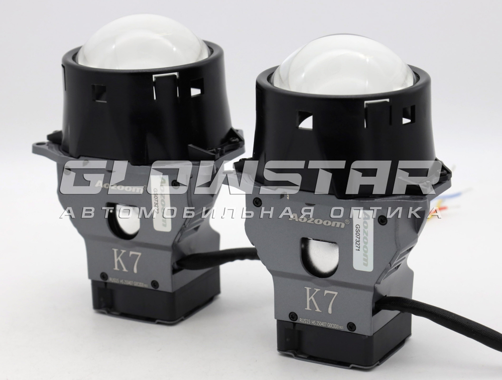 Билед модули Aozoom K7 Dragon Knight (4 поколение) 2025 3.0 дюйма, 2 чипа, 5500K, 12V, 55W/82W, крепление 3R (комплект, 2шт)