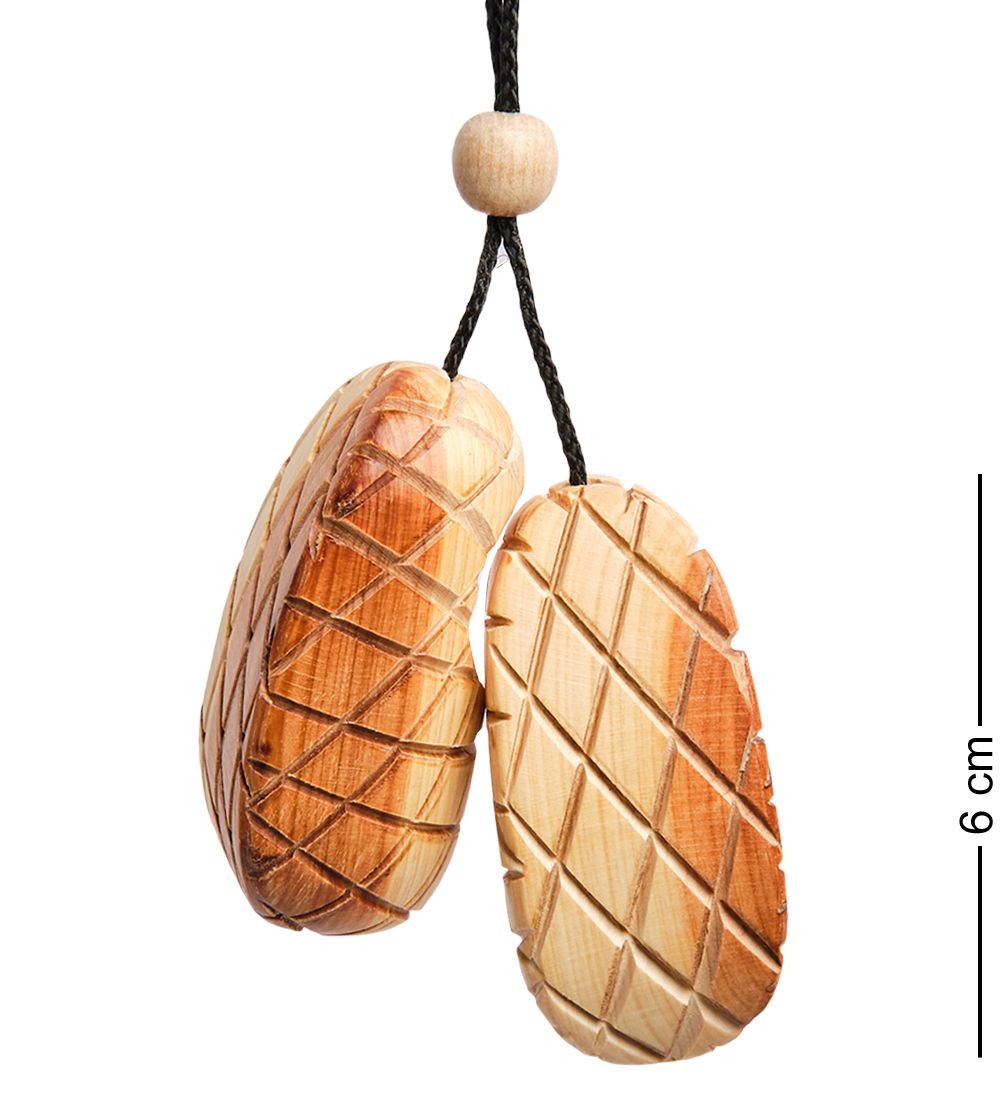 Народные промыслы ДР-517 Подвеска деревянная «Лапоти»