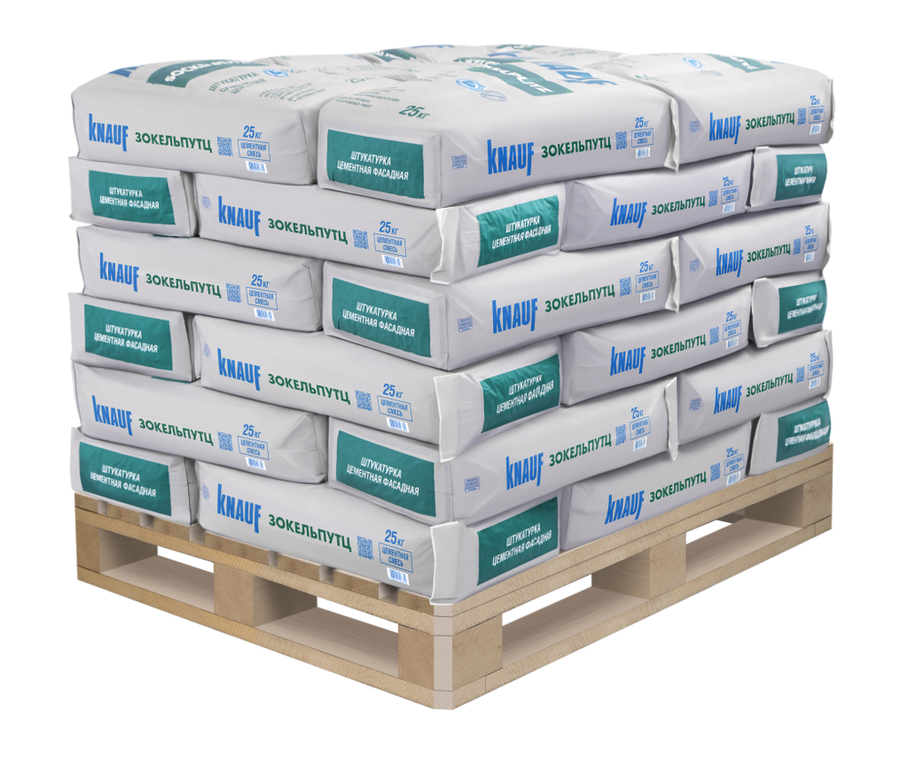 Штукатурка цементная цокольная Knauf Зокельпутц 25 кг