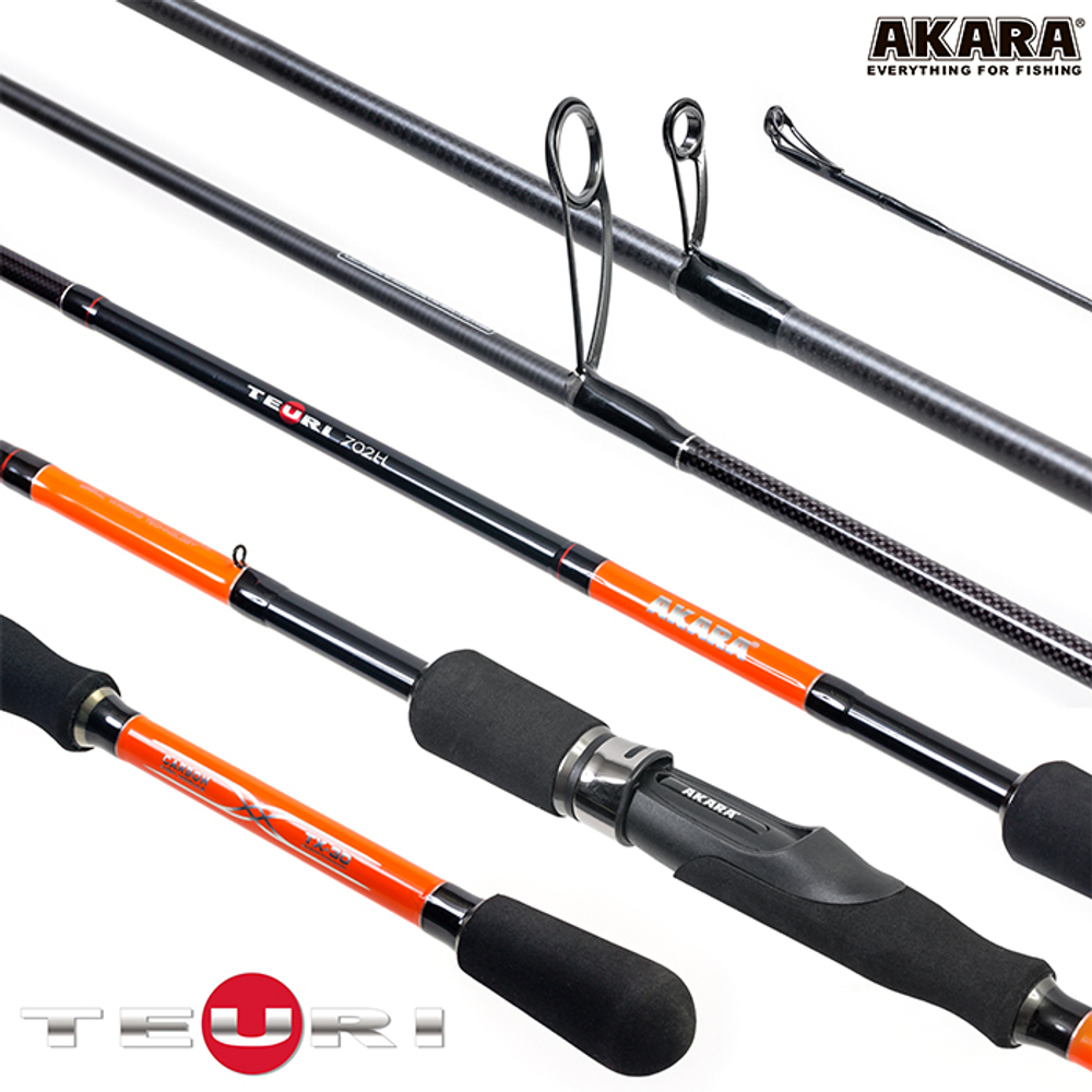 Спиннинг штекерный угольный 2 колена Akara Teuri HS902 TX-30 (21-56) 2,7 м