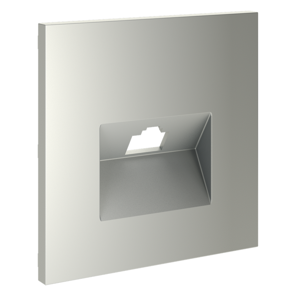 Накладка для розетки компьютерной RJ45 кат.6, S70 (сталь)