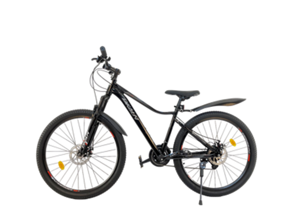 Велосипед Dkaln 27,5" 24скор (L-Twoo, алюминиевая рама XL, диск. тормоз) Серо-красный (DK-728)