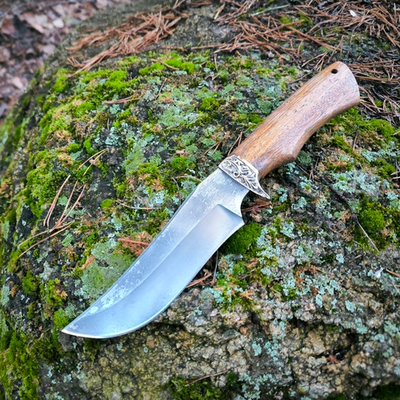 Кованый нож Егерь Булат (Ворсма)