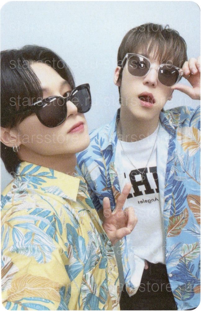 Фотокарта Wooyoung &amp; Yunho ATEEZ - GOLDEN HOUR : Part.1 (EVERLINE)