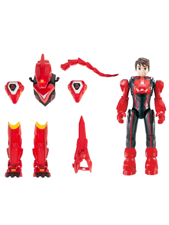 Диностер Люцио в дино-костюме Трансформер 20 см 42138