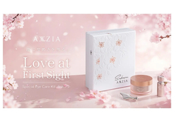 AXXZIA Special Eye Care Kit Sakura Лимитированный набор средств по уходу за кожей вокруг глаз, с массажной плиткой.