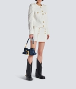 Мини-сумка Anthem из телячьей кожи от Balmain