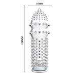 Закрытая прозрачная насадка Crystal sleeve - 12,8 см.