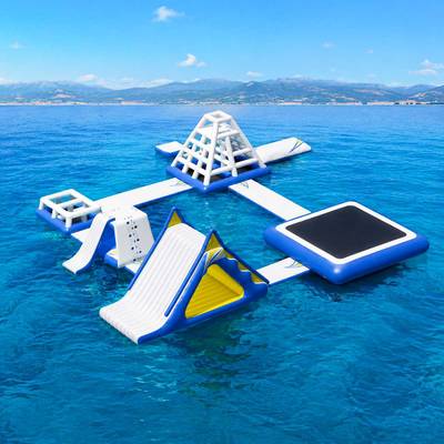 Большой надувной аквапарк «Увлекательное море», 15×15×5 м