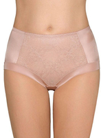 Трусы-слип с высокой линией талии Elegant (Размер: 44) (Цвет: черный с бежевым)