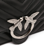 Кожаная сумка-мессенджер LOVE ONE MINI DC Pinko - черный(100074 A0GK)