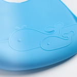 4601145 Нагрудник детский, силиконовый «Киты», с карманом