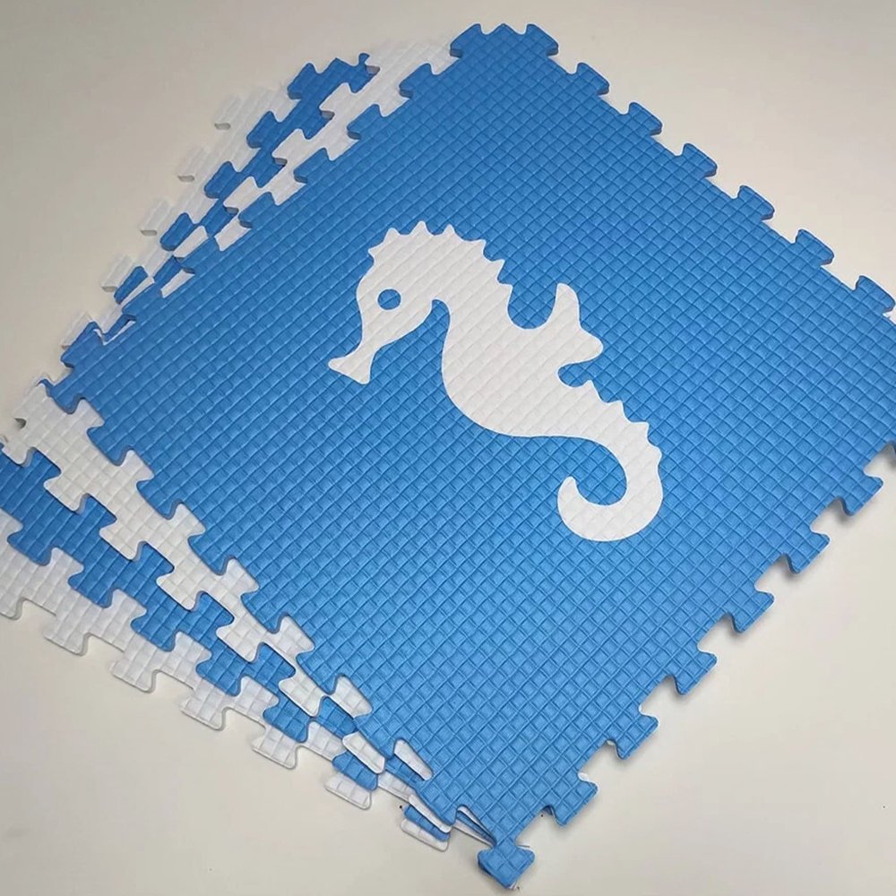 Мягкий пол "Жители моря" 500x500x10 мм 45 шор