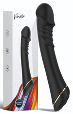 Черный вибратор для G-точки Hancock - 20,4 см (Цвет: черный)