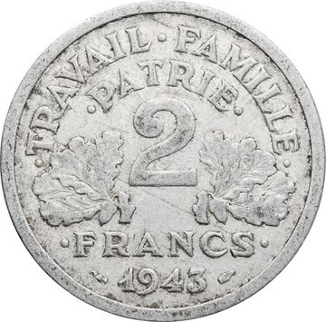 2 франка 1943 Франция