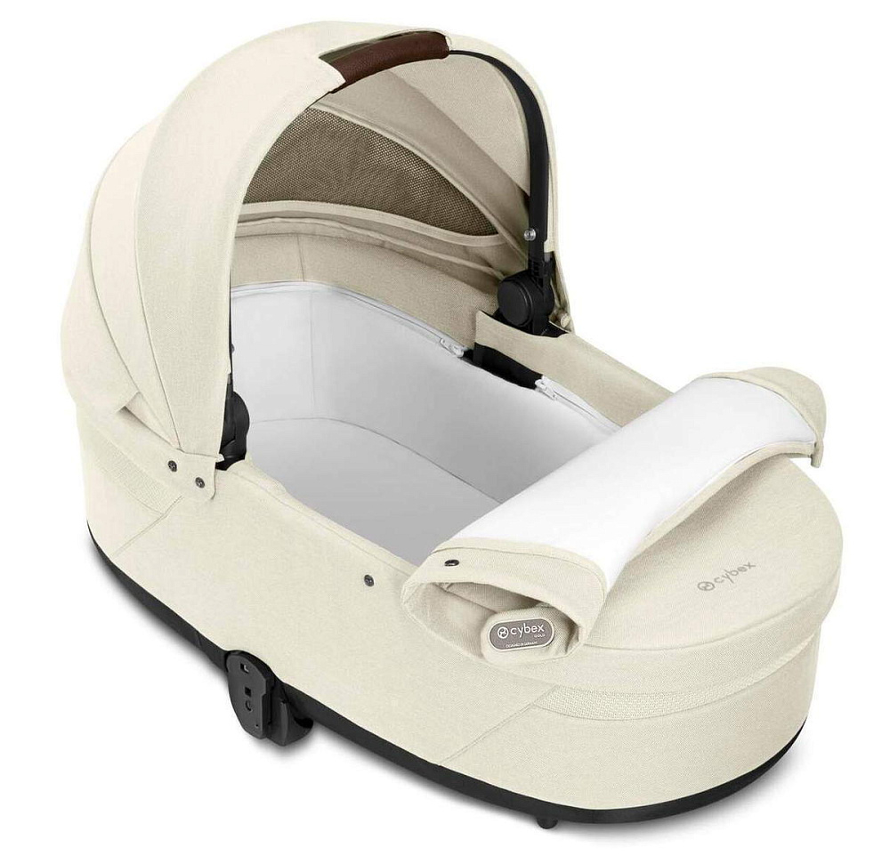 Коляска Cybex Balios S Lux TPE 2025 Cloud G i-Size Stone Grey Plus 3 в 1 Seashell Beige с дождевиками