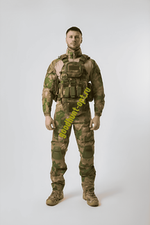 Тактический бронежилет - разгрузка штурмовой 8200 (Без плит) + 14 подсумок Мох