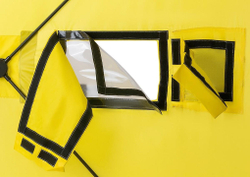 Палатка Helios куб 1,5х1,5м для зимней рыбалки (жёлт.-сер.) HS-ISC-150YG 085082