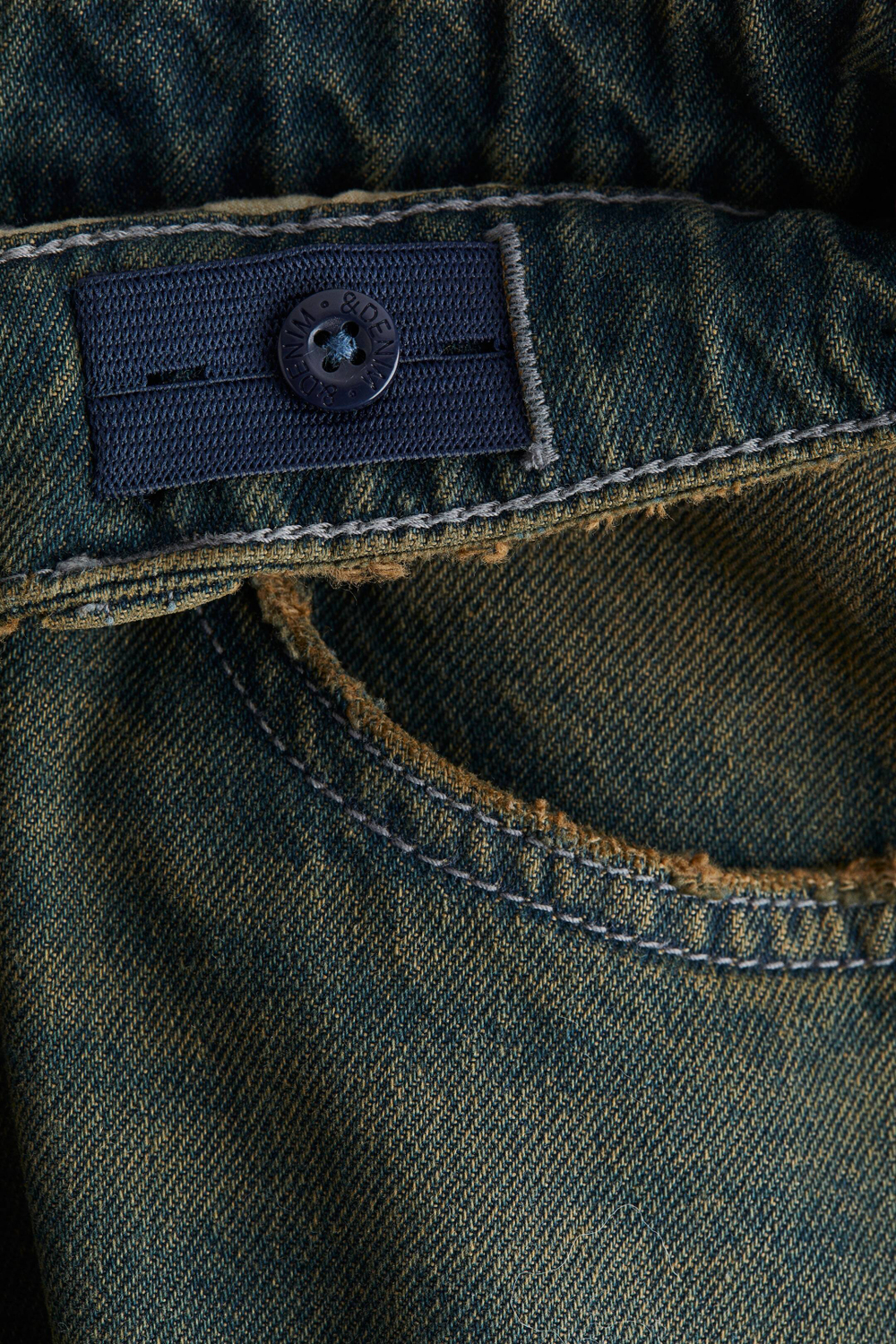 H&M Джинсы Baggy Fit, темно-синий