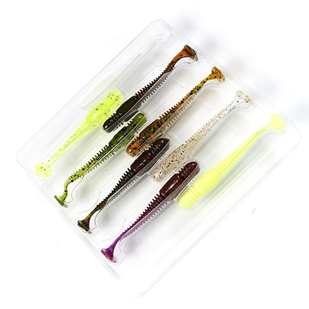 Виброхвост съедобный Lucky John Tioga 2.4" (61мм), 9шт/уп